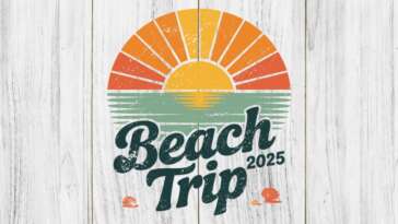 Beach Trip 2025 Summer Shirt SVG PNG