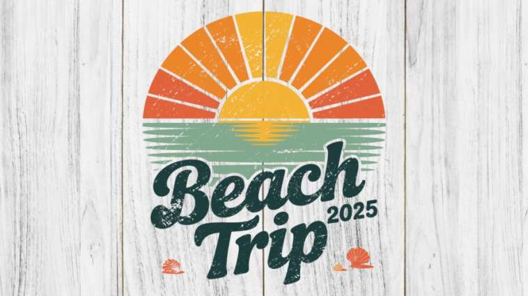Beach Trip 2025 Summer Shirt SVG PNG