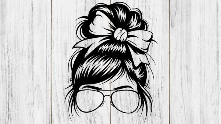 Messy Bun SVG